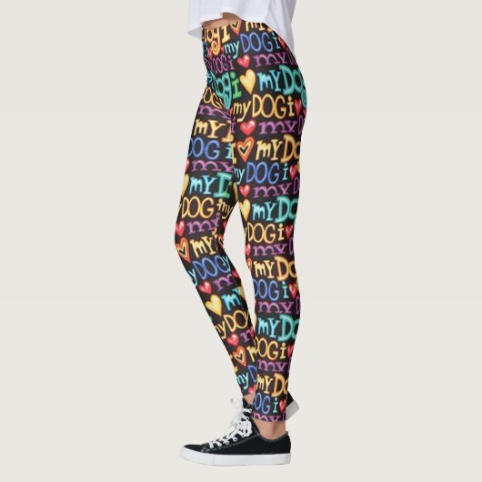 Ik hou van mijn hond leggings (Links)