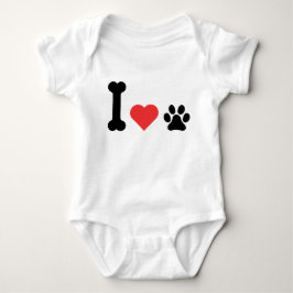 Ik Hou Van Mijn Hond Liefhebber Baby Body Pet Oude Romper