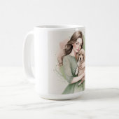 Ik hou van mijn hond, lieflijk koffiemok (Voorkant links)