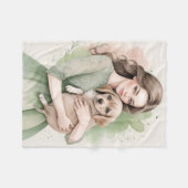 Ik hou van mijn hond, lieve hond fleece deken (Voorkant (Horizontaal))