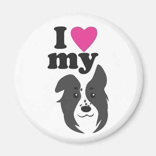 Ik hou van mijn hond! magneet (Voorkant)