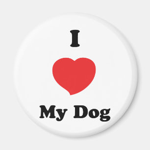 Ik hou van mijn hond magneet