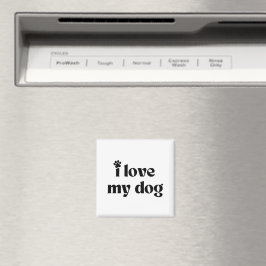 Ik hou van mijn hond magneet