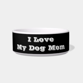 Ik hou van mijn hond mama voerbakje