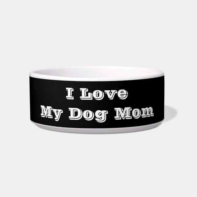 Ik hou van mijn hond mama voerbakje (Voorkant)