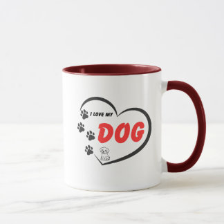 Ik hou van mijn hond mok