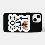Ik hou van mijn hond op maat iPhone hoesje (Achterkant horizontaal)