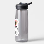 Ik hou van mijn hond op maat waterfles (Links)