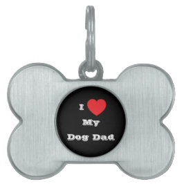 Ik ♥️ Hou Van Mijn Hond Papa Huisdieren Naamplaatje