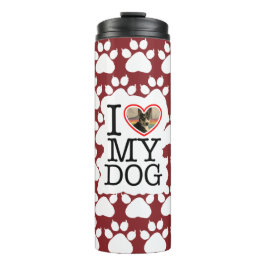 Ik hou van mijn hond Persoonlijk Thermosbeker