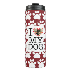 Ik hou van mijn hond Persoonlijk Thermosbeker
