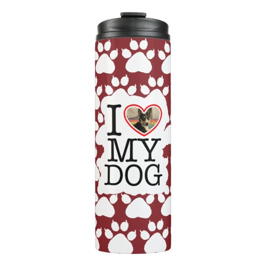 Ik hou van mijn hond Persoonlijk Thermosbeker (Voorkant)