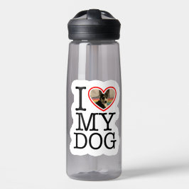Ik hou van mijn hond Persoonlijk Waterfles
