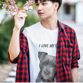 Ik hou van mijn hond Pitbull T-shirt