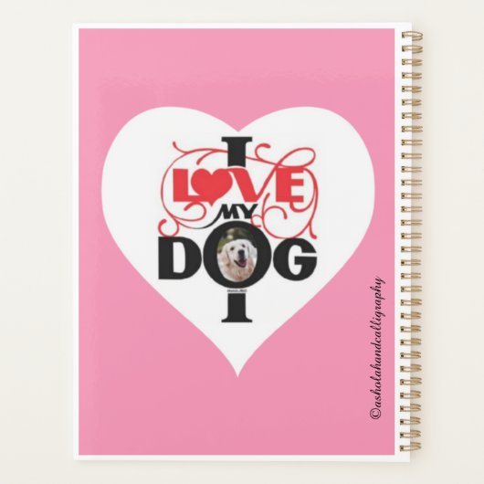 "IK HOU VAN MIJN HOND" PLANNER (Achterkant)