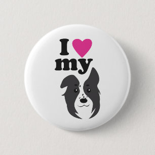 Ik hou van mijn hond! ronde button 5,7 cm