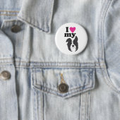 Ik hou van mijn hond! ronde button 5,7 cm (In situ)