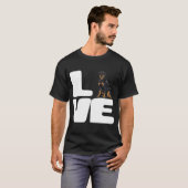 Ik hou van mijn hond Rottweiler T-shirt (Voorkant volledig)