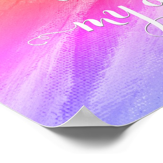 Ik hou van mijn hond sarcastisch grappig poster (Hoek)