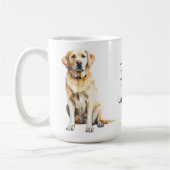 Ik hou van mijn hond Schattige gele labrador retri Koffiemok (Links)