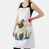 Ik hou van mijn hond schort (Insitu)