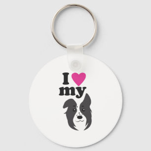 Ik hou van mijn hond! sleutelhanger