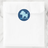 Ik hou van mijn hond sticker (Tas)
