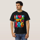Ik hou van mijn hond t-shirt (Voorkant volledig)