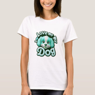 Ik hou van mijn hond t-shirt