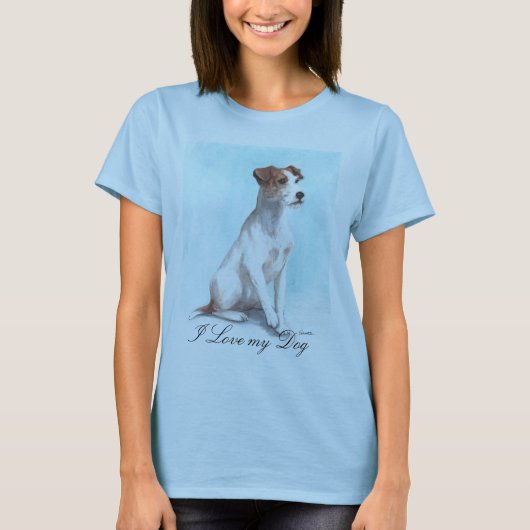 Ik hou van mijn hond t-shirt (Voorkant)