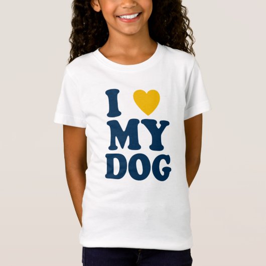 Ik hou van mijn hond t-shirt (Voorkant)