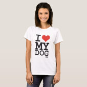 Ik hou van mijn hond t-shirt (Voorkant volledig)