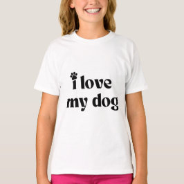 Ik hou van mijn hond t-shirt