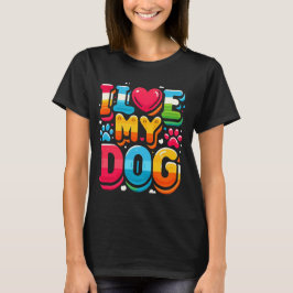 Ik hou van mijn hond t-shirt