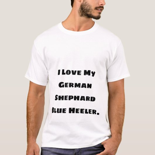 Ik hou van mijn hond t-shirt (Voorkant)