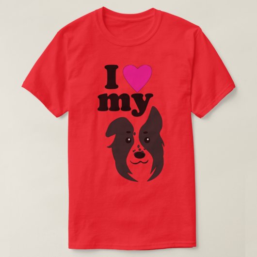 Ik hou van mijn hond t-shirt (Design voorkant)