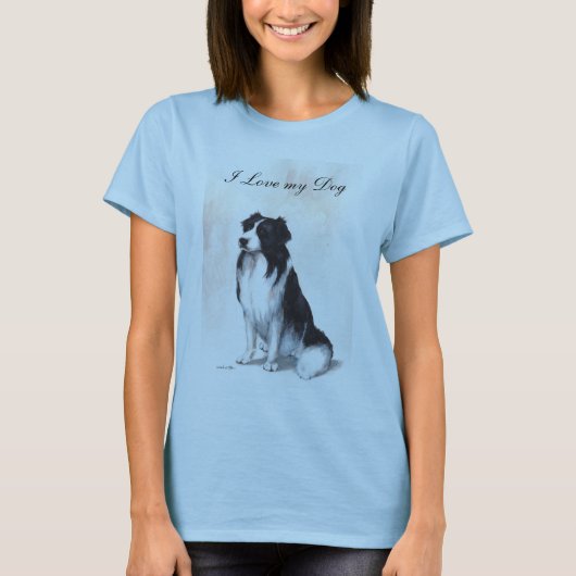 Ik hou van mijn hond t-shirt (Voorkant)