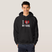 Ik hou van mijn hond T-Shirt (Voorkant volledig)