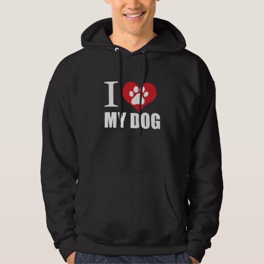 Ik hou van mijn hond T-Shirt (Voorkant)