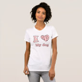 Ik hou van mijn hond t-shirt (Voorkant volledig)