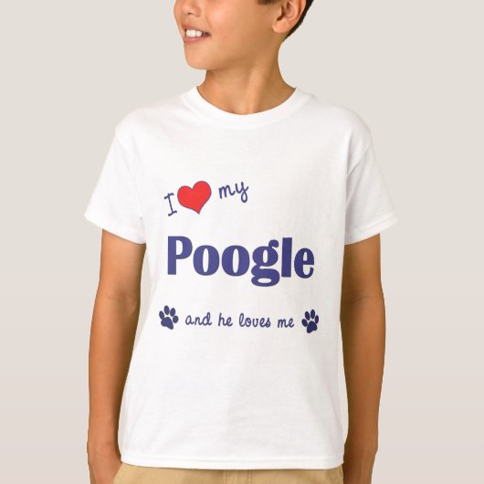 Ik hou van mijn hond t-shirt (Voorkant)