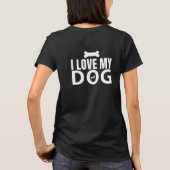 Ik hou van mijn hond t-shirt (Achterkant)