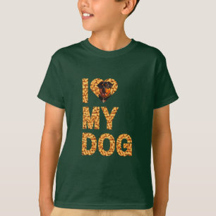 Ik hou van mijn hond t-shirt