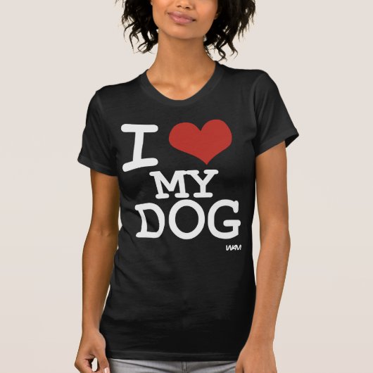 Ik hou van mijn hond t-shirt (Voorkant)
