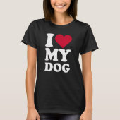 Ik hou van mijn hond t-shirt (Voorkant)