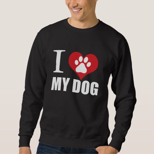 Ik hou van mijn hond T-Shirt (Voorkant)
