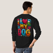 Ik hou van mijn hond t-shirt (Achterkant volledig)