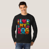 Ik hou van mijn hond t-shirt (Voorkant volledig)