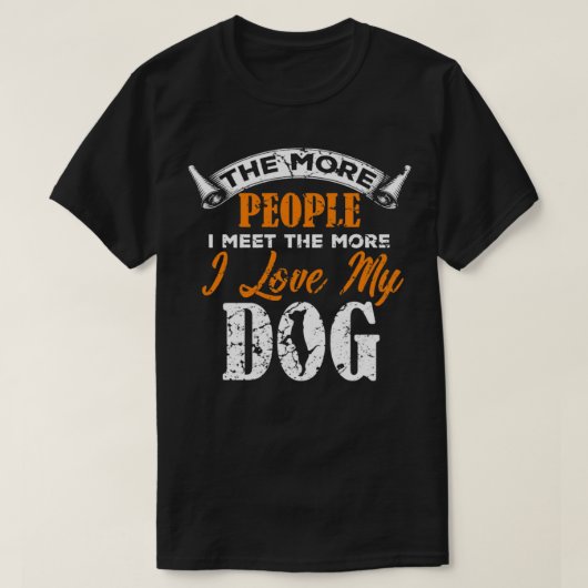 Ik hou van mijn hond t-shirt (Design voorkant)