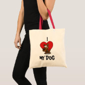 Ik hou van mijn hond tas (Voorkant (product))